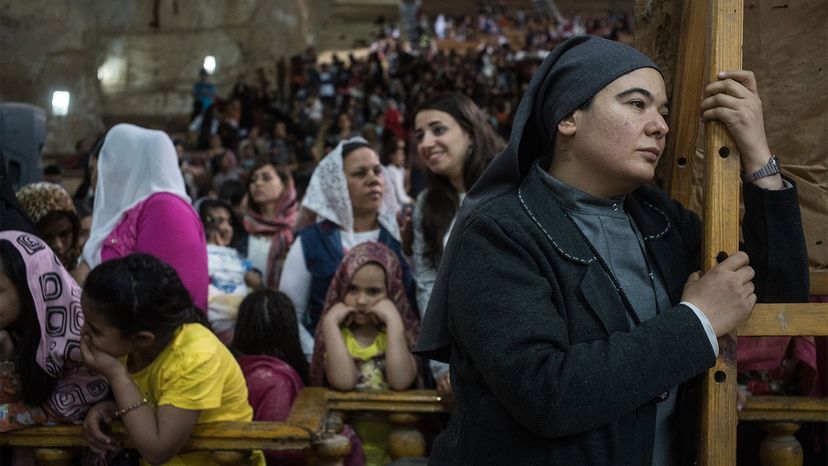 Easter Eve mass, Cairo