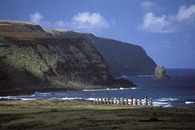 Moai on Easter Island