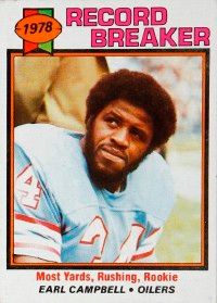 Earl Campbell received a customdesigned offense before he evenplayed a single game for Houston.See more pictures of football players.
