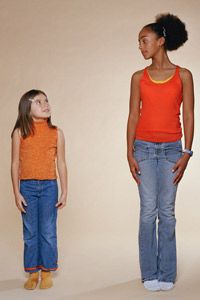 Physical changes that occur during puberty in girls