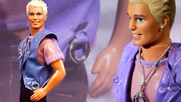 earring magic ken, ken doll, mattel, barbie