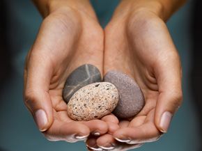 Some eco-therapists help patients by urging them to carry around reminders of nature like pebbles or bark.
