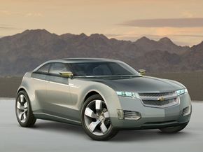 The Chevrolet Volt concept car is the first vehicle to be powered by E-Flex.