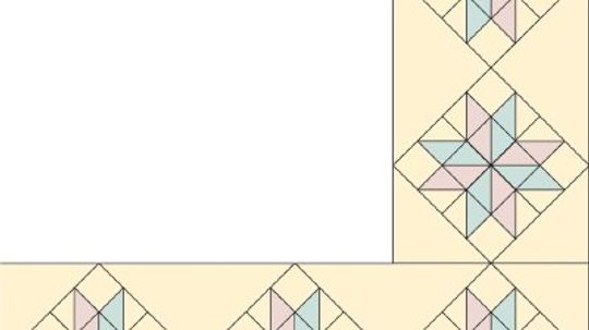 Eight-Pointed Star Quilt Border Pattern