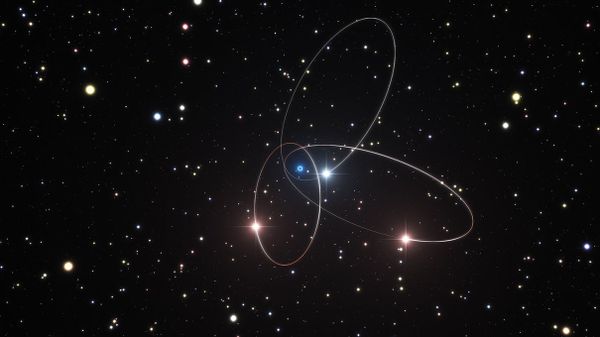 Stars orbiting near center of Milky Waya