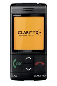 Cell Phone Image Gallery The Clarity C900 cell phone has features that may appeal to senior citizens who normally avoid cell phones. See more cell phone pictures.