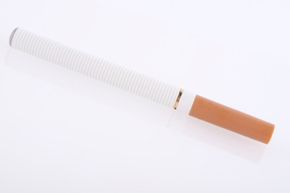 Electronic cigarettes closely resemble the real thing.