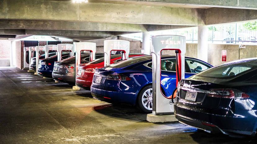 Tesla charging station