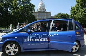 hydrogen fuel cell car photo