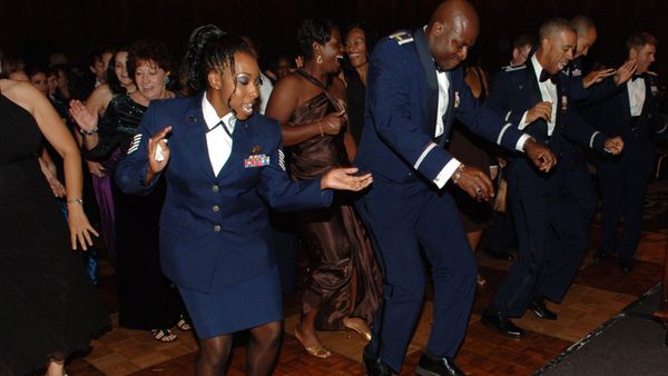 air force ball, electric slide