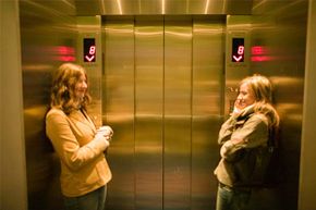 two in an elevator