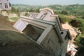 A home in southern California slipped down a hillside in 1997 thanks to heavy rains generated by El Nino.