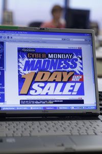 An email advertisement for a "Cyber Monday" sale.