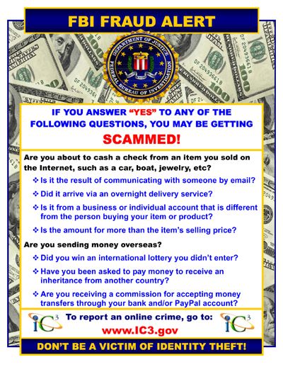 fbi e-mail scam alert