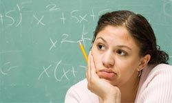 female student in classroom