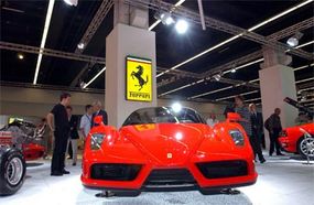 Enzo on display at the Frankfurt Motor Show
