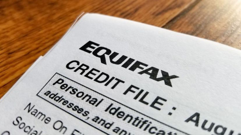 A close-up of a credit report from Equifax. In September 2017, a data breach at Equifax exposed the personal information of thousands of customers. Smith Collection/Gado/Getty Images