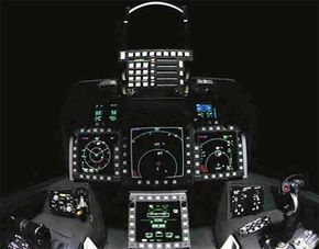 F-22 cockpit displays