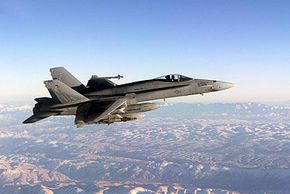 The F/A-18 can reach a speed of Mach 1.7 and fly up to 36,089 feet.