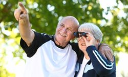 bird watching couple