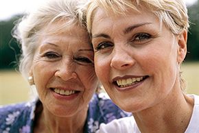 older mother and daughter pair