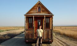 Epu tiny house with owner, Jay Shafer