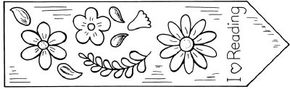 Fabric Flower Bookmark fabric craft