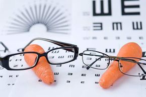 carrots, eye chart