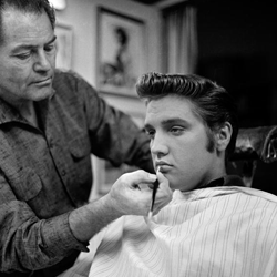 Elvis got a slight touch-up to his famous pout before his September appearance on "The Ed Sullivan Show" in 1956.