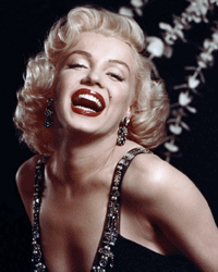 Marilyn Monroe was famous for her rouged lips: Their making up required a complicated blend of colors and finishes.