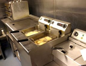 Image courtesy Tim Large/ Stock.xchng                              The fry station in a fast-food kitchen