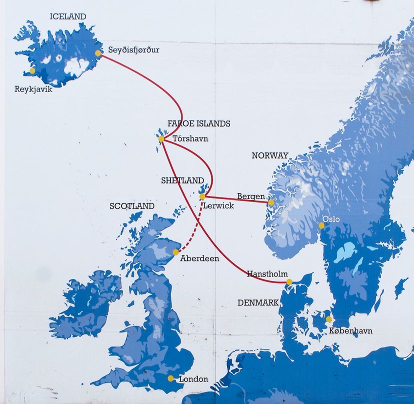 map of the Faroe Islands