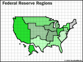 There are 12 regional banks within the Fed.
