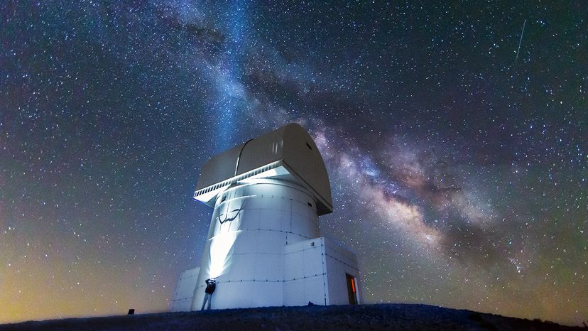 Could the Milky Way, seen here over the Aristarchos Telescope at the top of Chelmos Mountain in Achaia, Kalavryta, Greece, really be the only galaxy in the universe to sustain life? Alexandros Maragkos/Getty Images