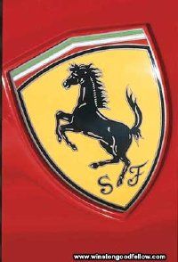 The distinctive Ferrari crest.