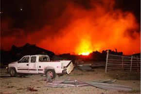 A tremendous explosion occurred at a fertilizer plant in West, Texas, on April 17, 2013.