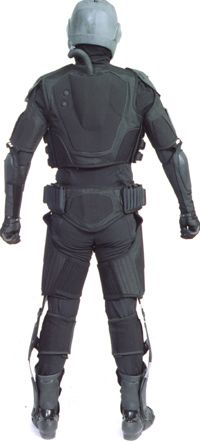 Back view of a Future Force Warrior suit