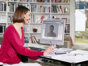 New technology such as fiber-to-the-home broadband connections allow for easier use of features such as videoconferencing. See more Internet connection pictures.