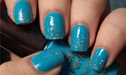 Sparkly nails are obviously nothing new, but when you add a little glitter, well, you've got something else all together.