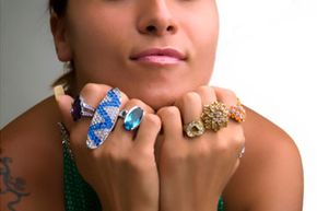 Costume jewelry is affordable and trendy. But don't wear too many pieces at once!