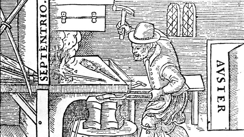 William Gilbert forges a magnet