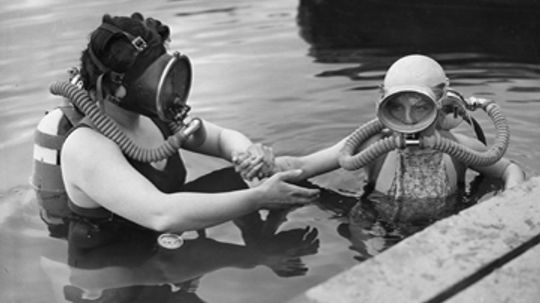 Who was the first scuba diver?