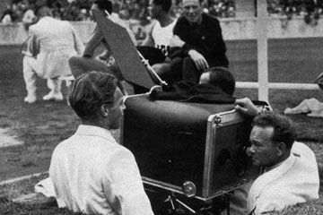 Camera crew at the 1936 Olympics
