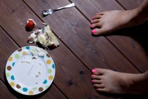 cake dropped on the floor