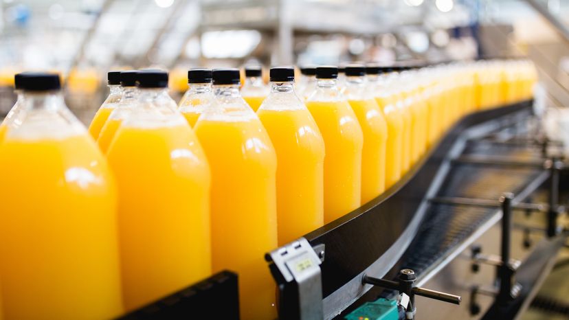 Manufacturing of orange juice
