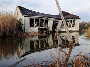 flooded house