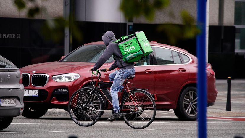 Uber Eats courier, Warsaw