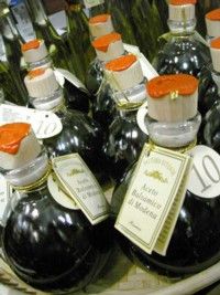 Bottles of balsamic vinegar