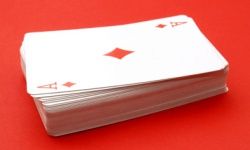 A serving of meat, fish or poultry is equal to a deck of playing cards.