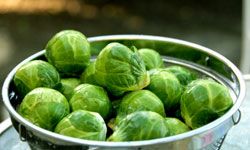 Brussels sprouts can taste crunchy and delicious with a little butter and garlic. Just don't cook them to death.